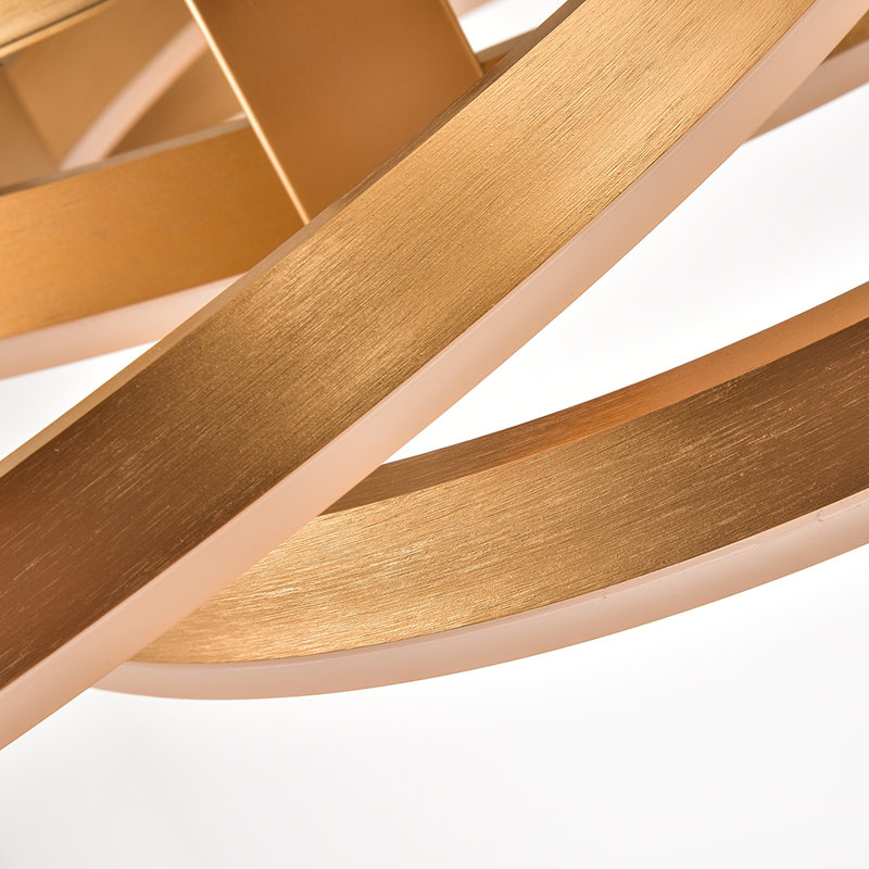 Wade Logan® Alliber 3 - Light 23.23'' Simple Geometric LED
